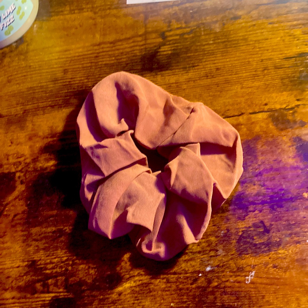 Brown Scrunchie
